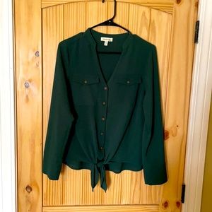 Hunter green top
